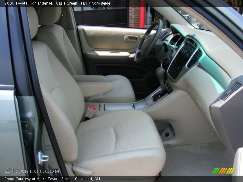Oasis Green Pearl / Ivory Beige 2006 Toyota Highlander I4
