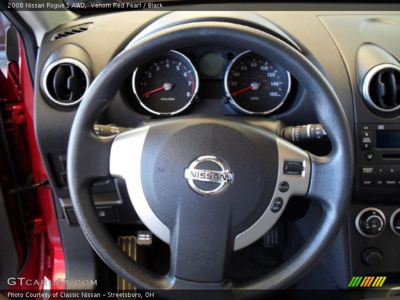 Venom Red Pearl / Black 2008 Nissan Rogue S AWD