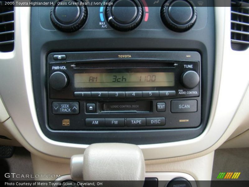 Oasis Green Pearl / Ivory Beige 2006 Toyota Highlander I4