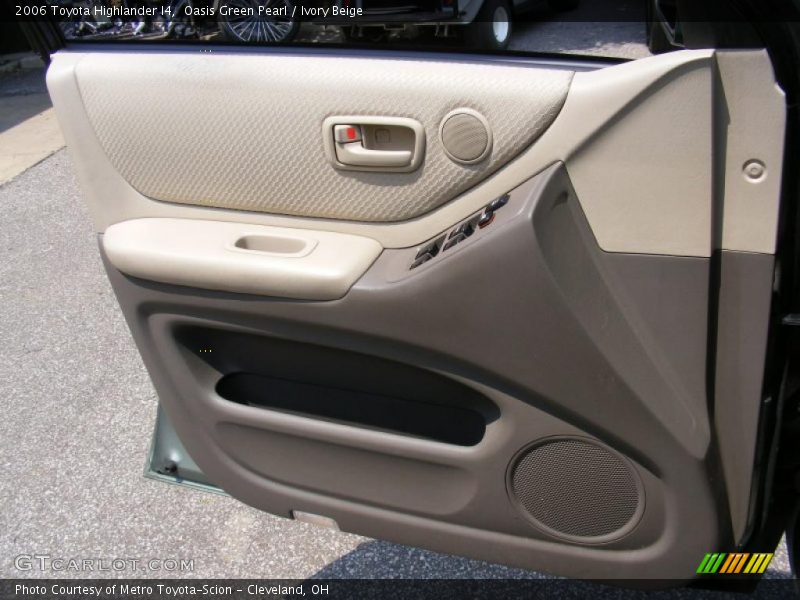 Oasis Green Pearl / Ivory Beige 2006 Toyota Highlander I4