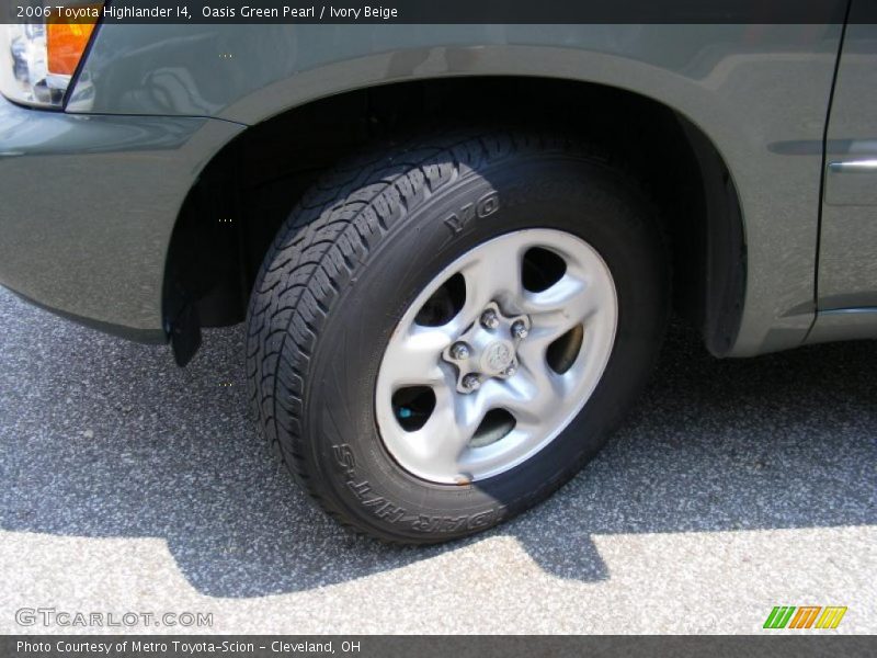 Oasis Green Pearl / Ivory Beige 2006 Toyota Highlander I4