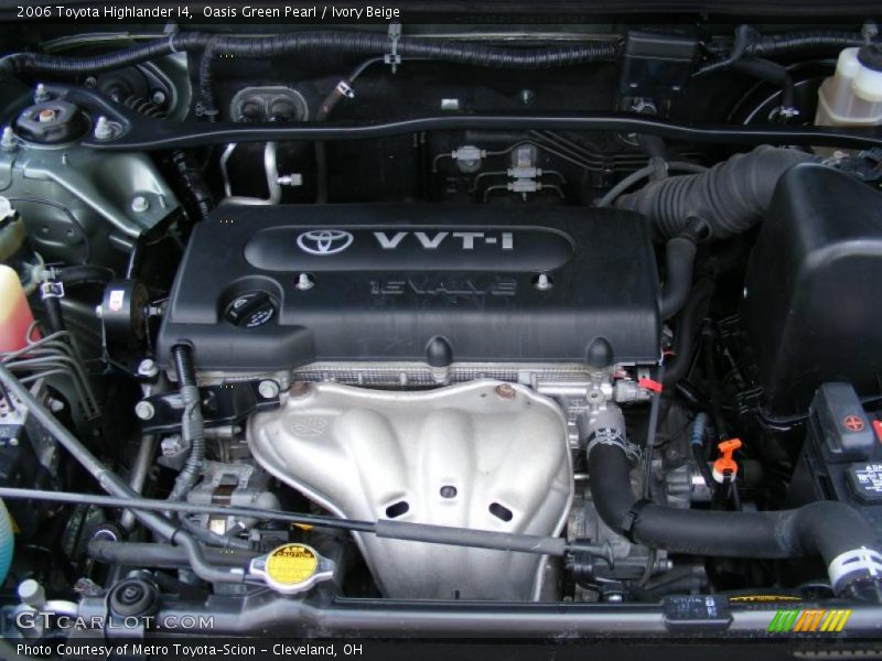 Oasis Green Pearl / Ivory Beige 2006 Toyota Highlander I4