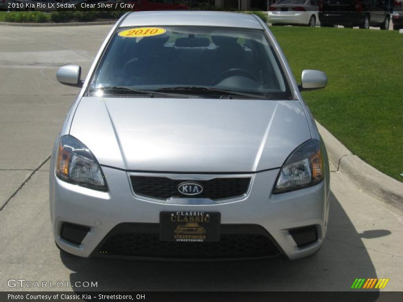 Clear Silver / Gray 2010 Kia Rio LX Sedan