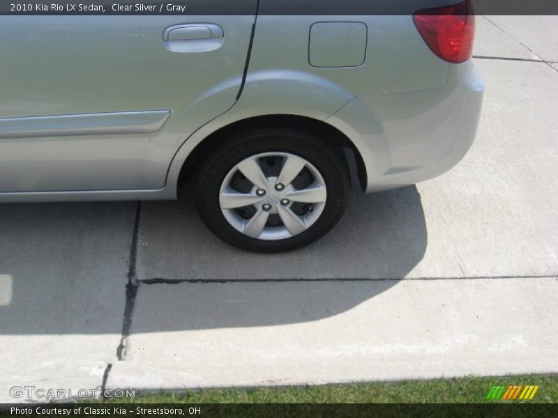 Clear Silver / Gray 2010 Kia Rio LX Sedan