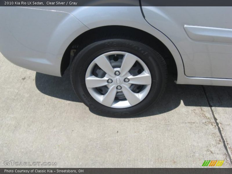 Clear Silver / Gray 2010 Kia Rio LX Sedan
