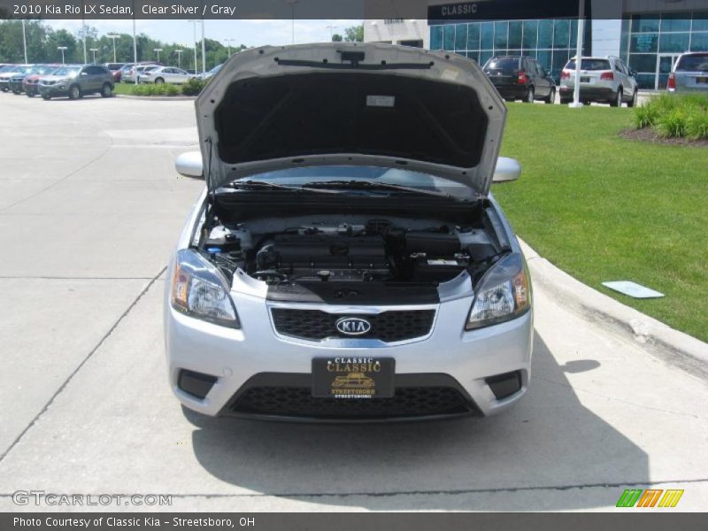 Clear Silver / Gray 2010 Kia Rio LX Sedan