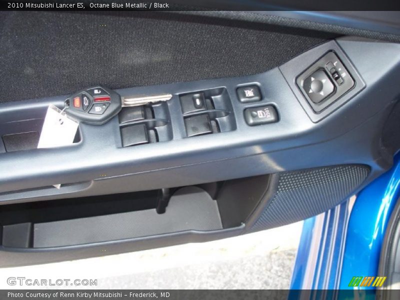 Octane Blue Metallic / Black 2010 Mitsubishi Lancer ES