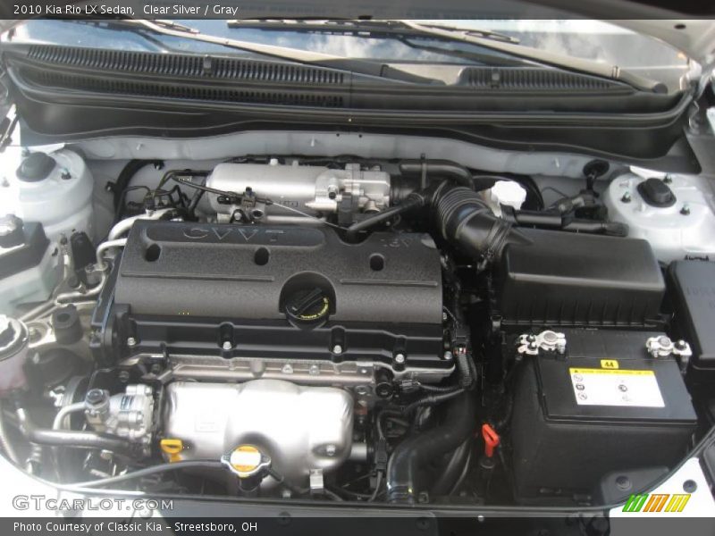 Clear Silver / Gray 2010 Kia Rio LX Sedan