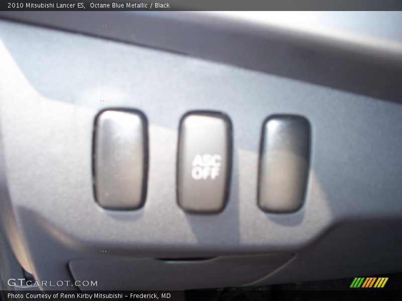 Octane Blue Metallic / Black 2010 Mitsubishi Lancer ES