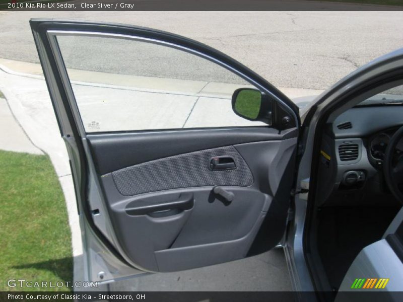 Clear Silver / Gray 2010 Kia Rio LX Sedan