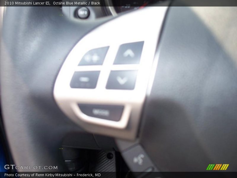 Octane Blue Metallic / Black 2010 Mitsubishi Lancer ES