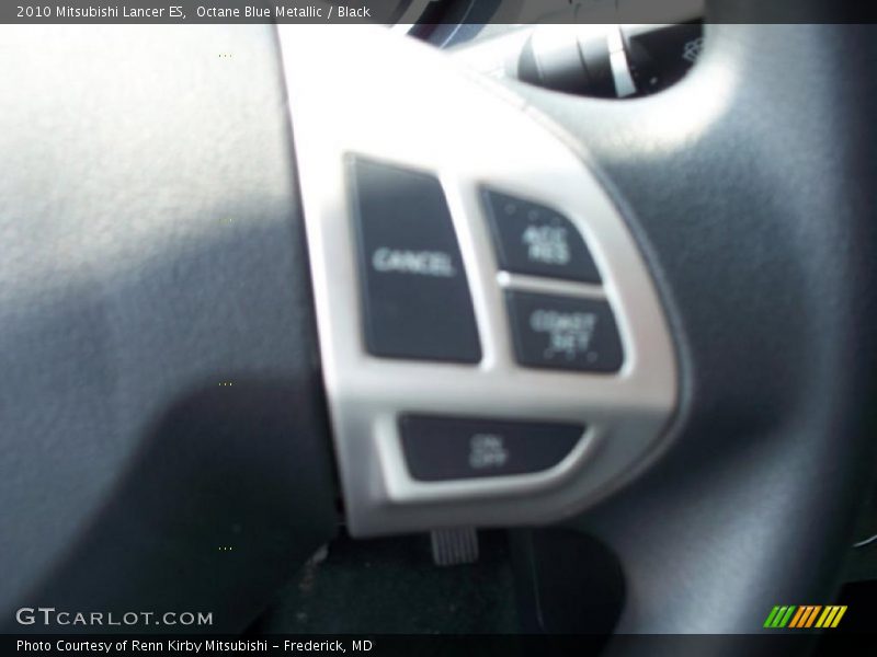 Octane Blue Metallic / Black 2010 Mitsubishi Lancer ES