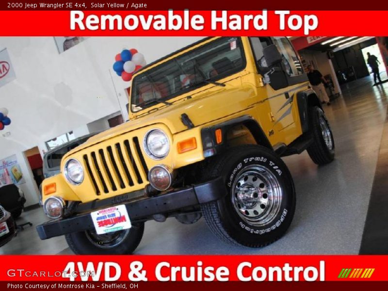 Solar Yellow / Agate 2000 Jeep Wrangler SE 4x4