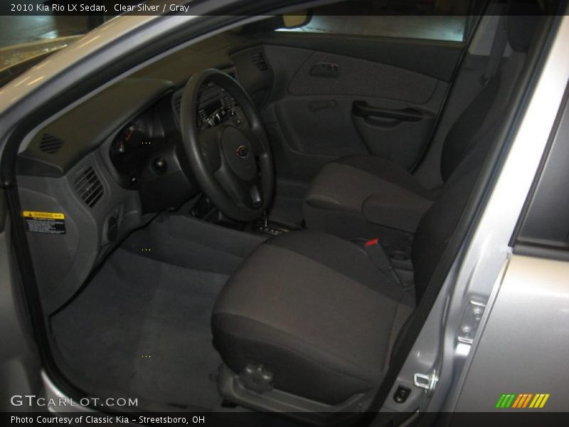 Clear Silver / Gray 2010 Kia Rio LX Sedan