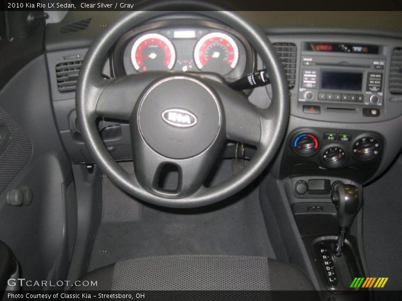 Clear Silver / Gray 2010 Kia Rio LX Sedan