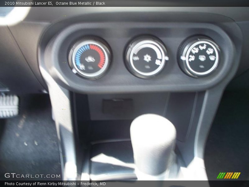 Octane Blue Metallic / Black 2010 Mitsubishi Lancer ES