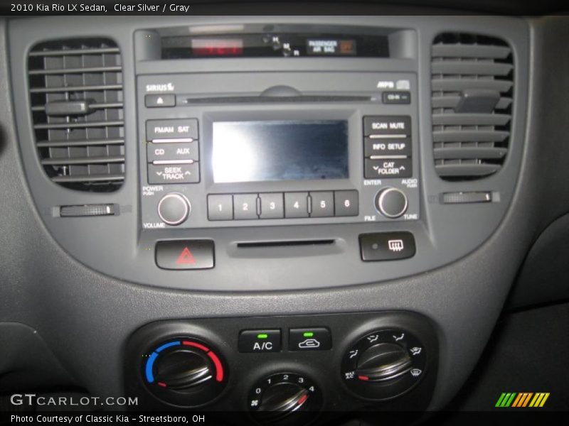 Clear Silver / Gray 2010 Kia Rio LX Sedan
