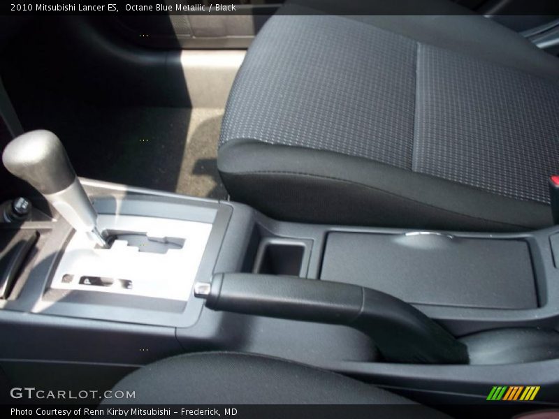 Octane Blue Metallic / Black 2010 Mitsubishi Lancer ES