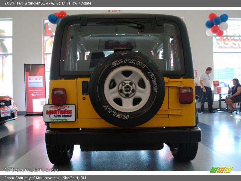 Solar Yellow / Agate 2000 Jeep Wrangler SE 4x4