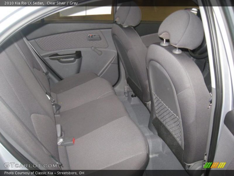 Clear Silver / Gray 2010 Kia Rio LX Sedan