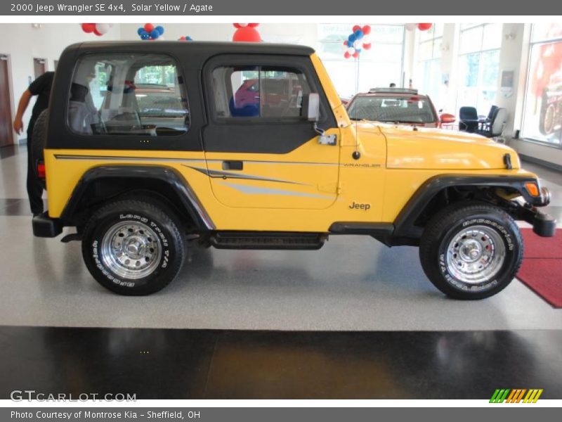 Solar Yellow / Agate 2000 Jeep Wrangler SE 4x4