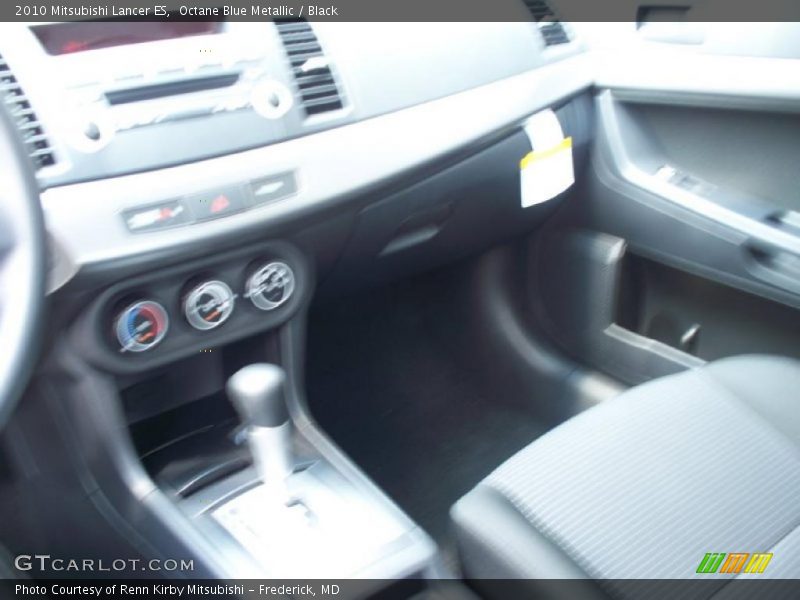 Octane Blue Metallic / Black 2010 Mitsubishi Lancer ES