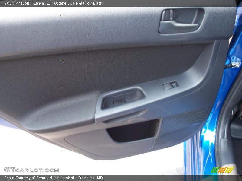 Octane Blue Metallic / Black 2010 Mitsubishi Lancer ES
