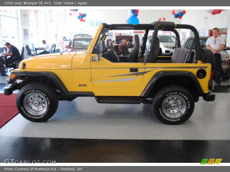 Solar Yellow / Agate 2000 Jeep Wrangler SE 4x4