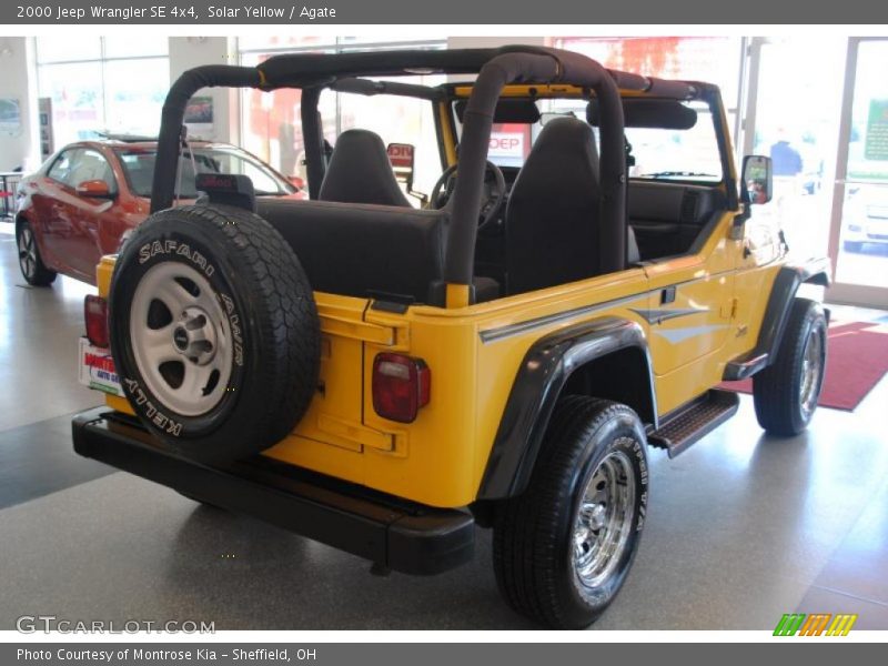 Solar Yellow / Agate 2000 Jeep Wrangler SE 4x4