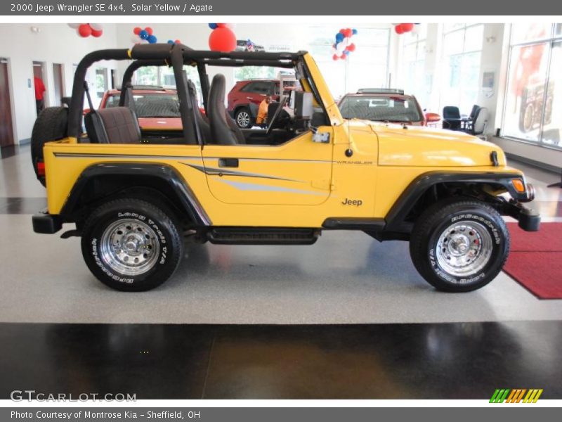 Solar Yellow / Agate 2000 Jeep Wrangler SE 4x4