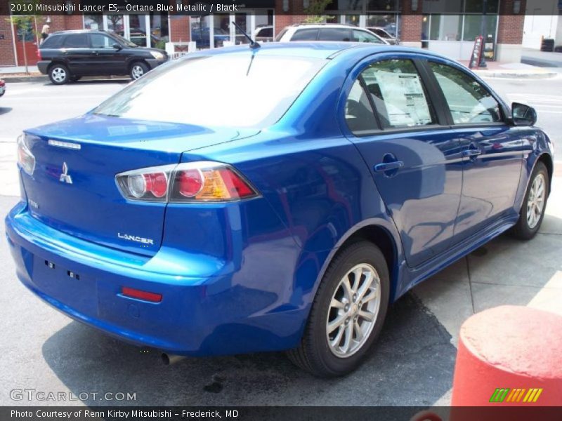 Octane Blue Metallic / Black 2010 Mitsubishi Lancer ES
