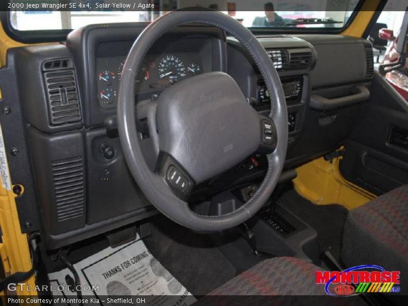 Solar Yellow / Agate 2000 Jeep Wrangler SE 4x4
