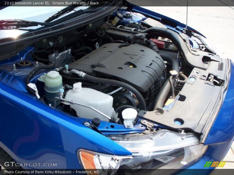 Octane Blue Metallic / Black 2010 Mitsubishi Lancer ES