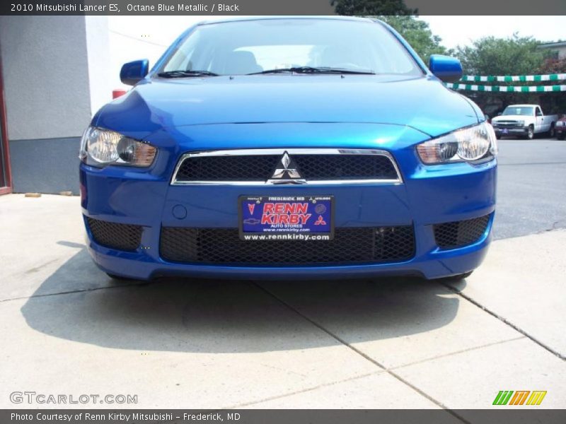 Octane Blue Metallic / Black 2010 Mitsubishi Lancer ES