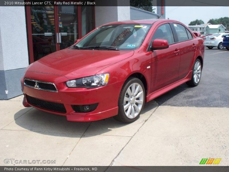 Rally Red Metallic / Black 2010 Mitsubishi Lancer GTS