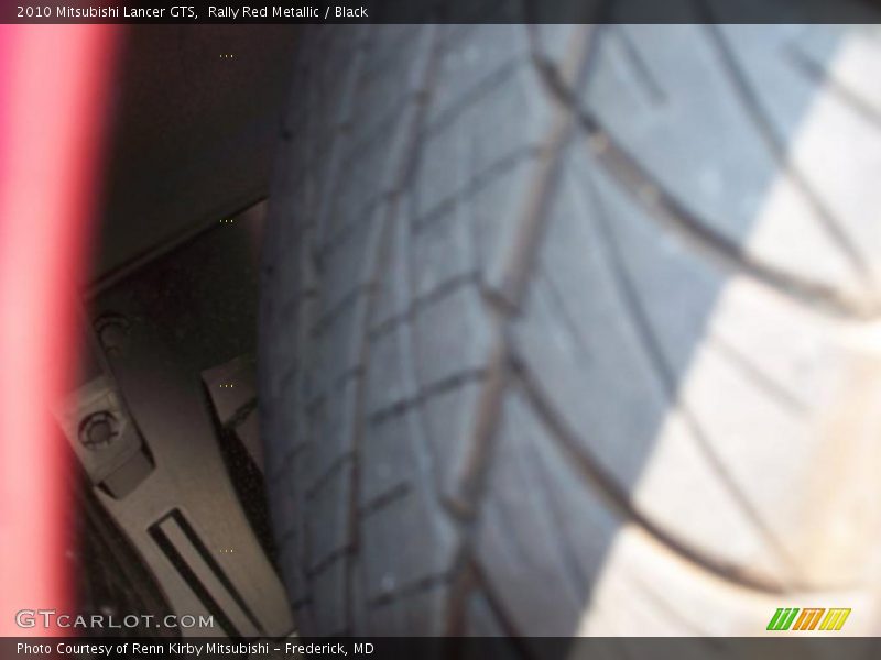 Rally Red Metallic / Black 2010 Mitsubishi Lancer GTS