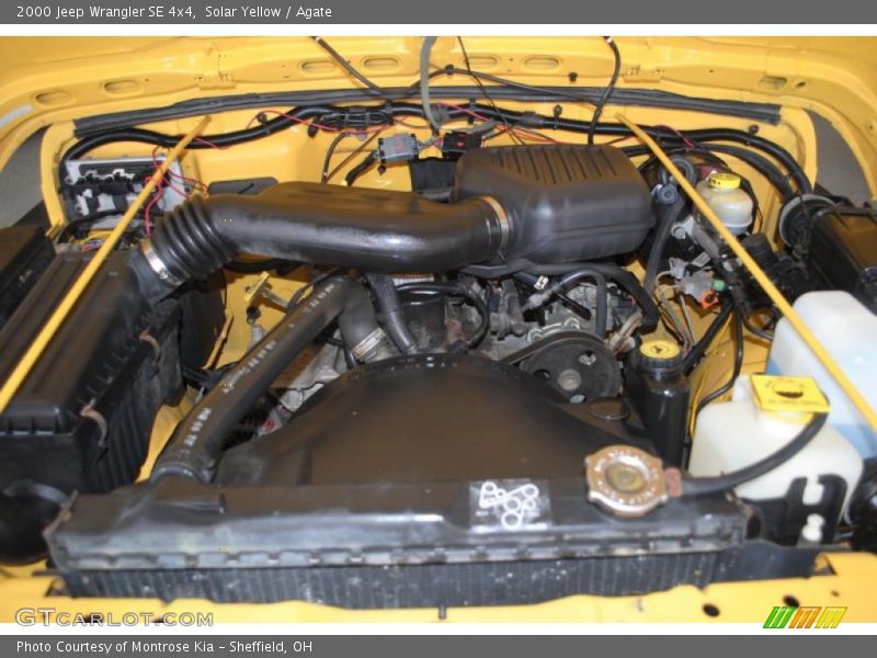 Solar Yellow / Agate 2000 Jeep Wrangler SE 4x4
