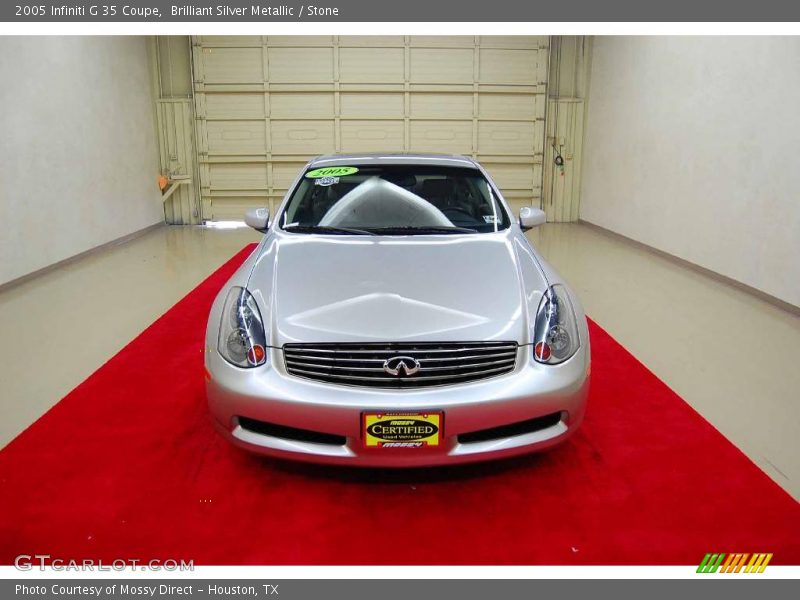 Brilliant Silver Metallic / Stone 2005 Infiniti G 35 Coupe