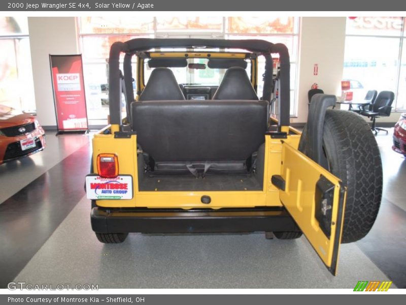 Solar Yellow / Agate 2000 Jeep Wrangler SE 4x4