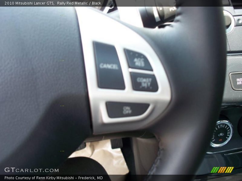 Rally Red Metallic / Black 2010 Mitsubishi Lancer GTS