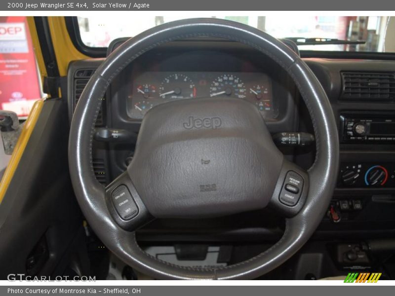 Solar Yellow / Agate 2000 Jeep Wrangler SE 4x4