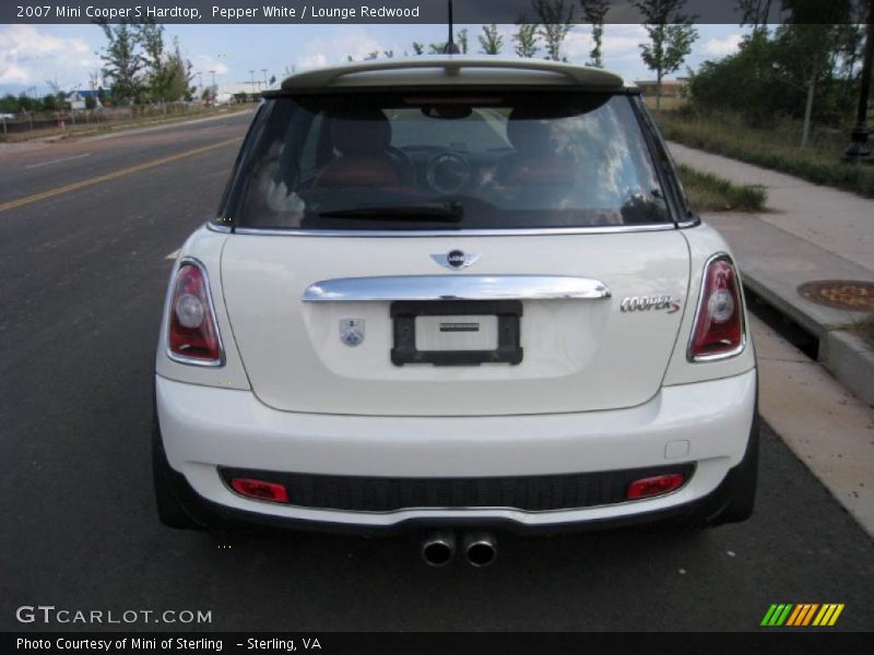 Pepper White / Lounge Redwood 2007 Mini Cooper S Hardtop