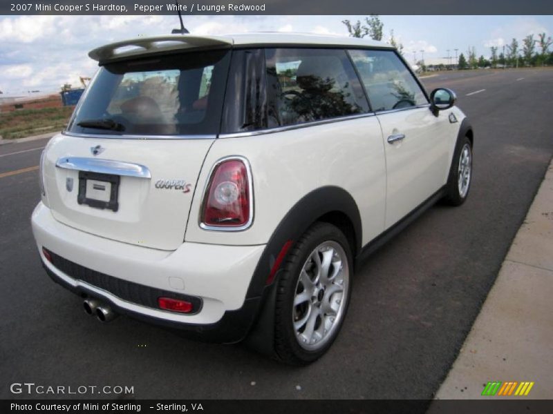 Pepper White / Lounge Redwood 2007 Mini Cooper S Hardtop
