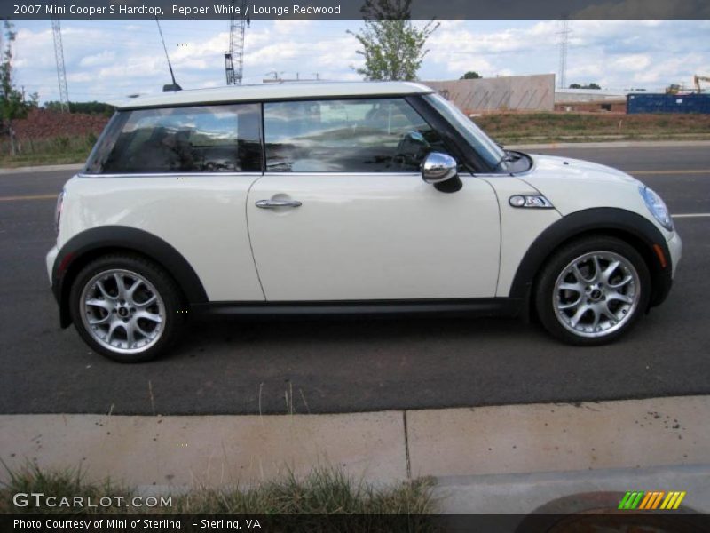 Pepper White / Lounge Redwood 2007 Mini Cooper S Hardtop