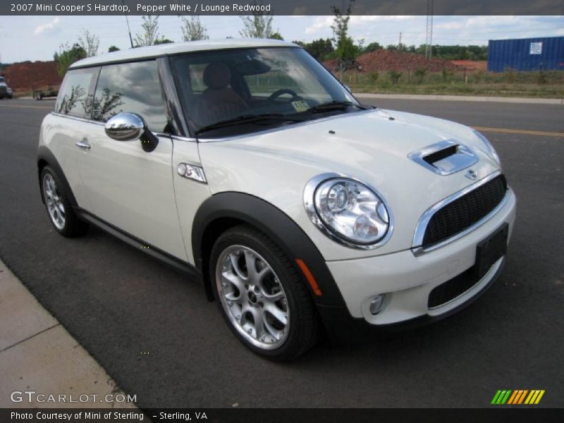 Pepper White / Lounge Redwood 2007 Mini Cooper S Hardtop