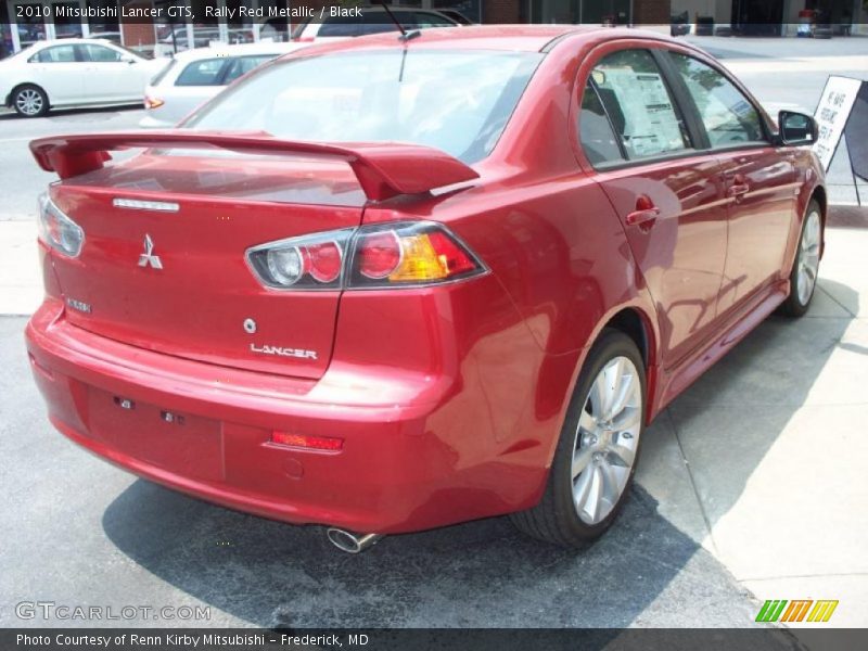 Rally Red Metallic / Black 2010 Mitsubishi Lancer GTS