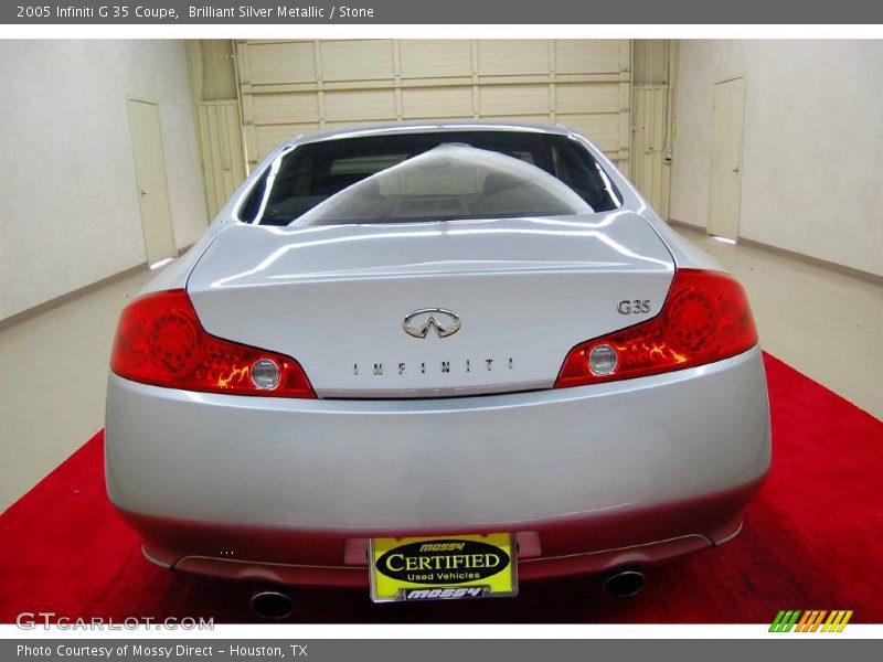 Brilliant Silver Metallic / Stone 2005 Infiniti G 35 Coupe