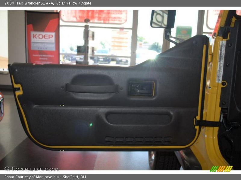 Solar Yellow / Agate 2000 Jeep Wrangler SE 4x4