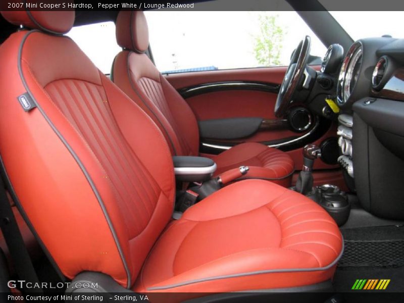 Pepper White / Lounge Redwood 2007 Mini Cooper S Hardtop