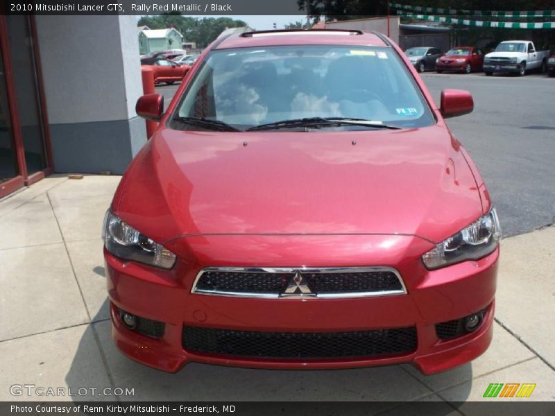Rally Red Metallic / Black 2010 Mitsubishi Lancer GTS